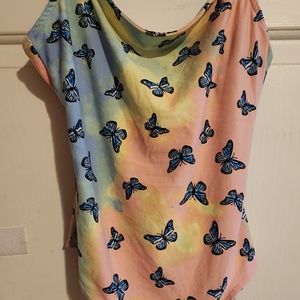 Rue 21 Butterfly bodysuit XS